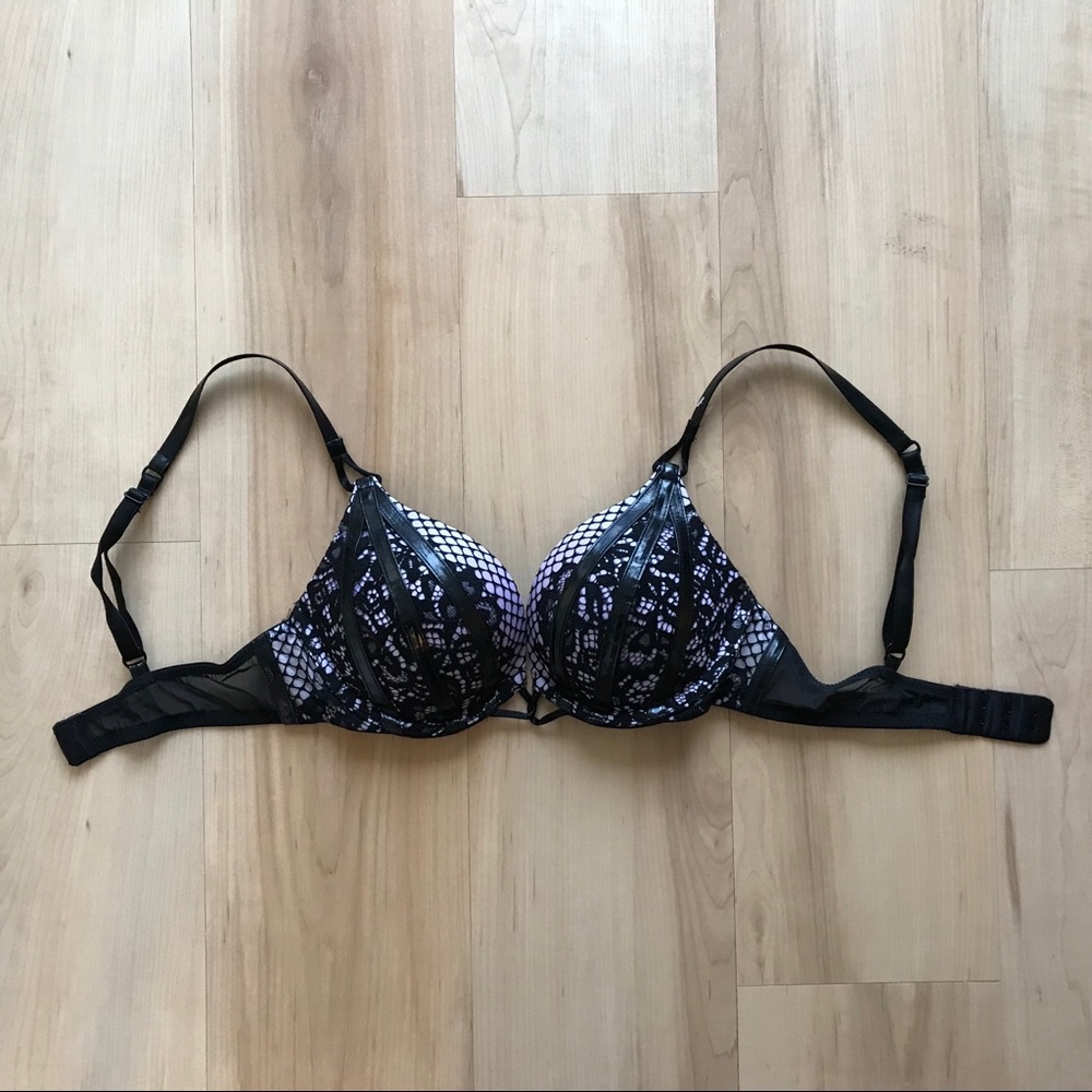 Victoria’s Secret Purple & Black Push-Up Bra